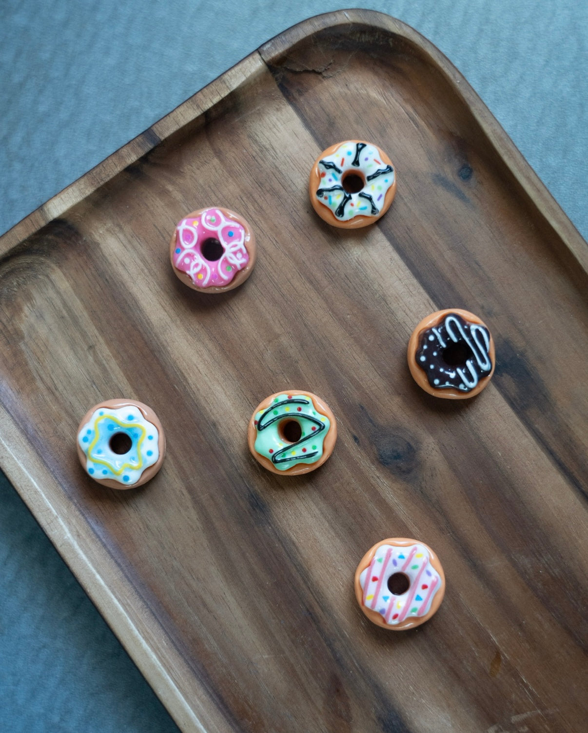 6 Piece Mini Doughnut Magnets
