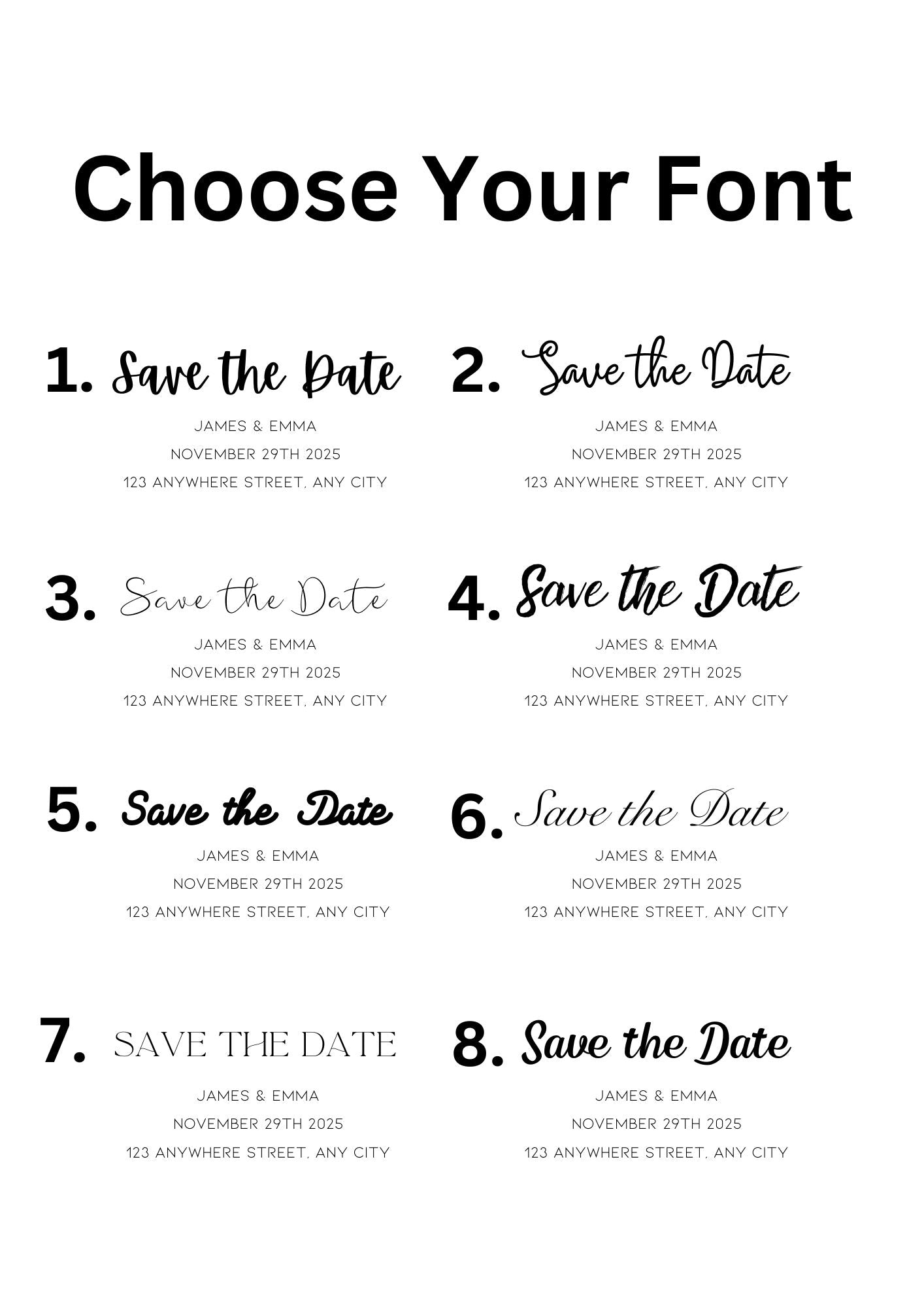 Save The Date Magnets