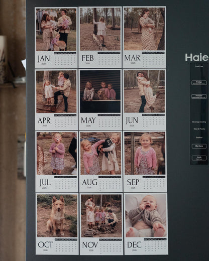 Personalised Magnetic Calendar (2026 Edition)