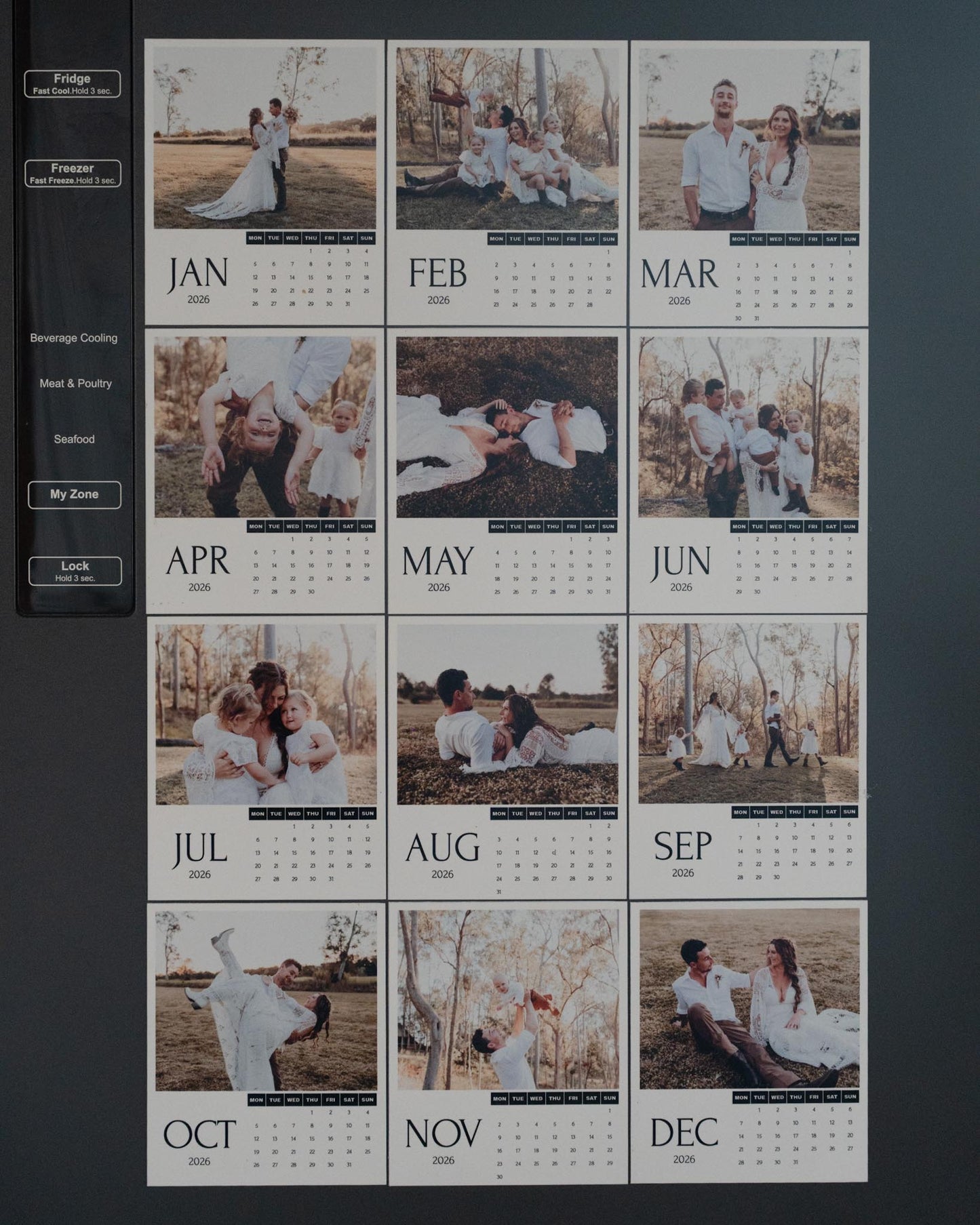 Personalised Magnetic Calendar (2026 Edition)