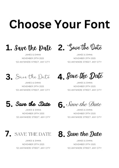 Save The Date Magnets