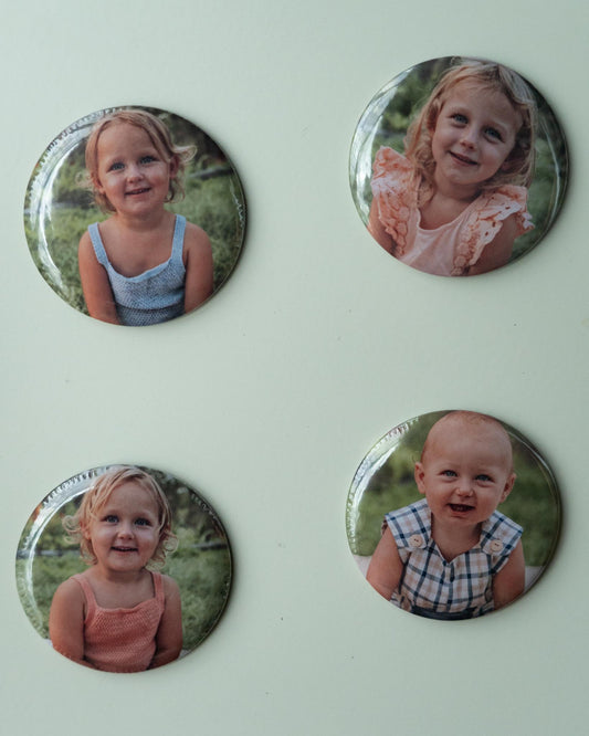 Personalised Photo Magnets 58mm Round
